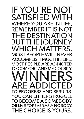 Winners Are Addicted To