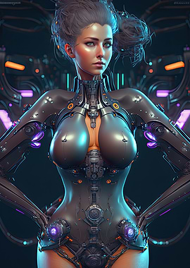 Cyberpunk Female Warrior