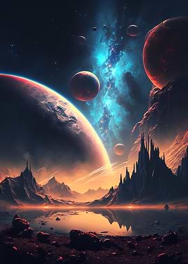 Dawn Of Cosmos Landscape