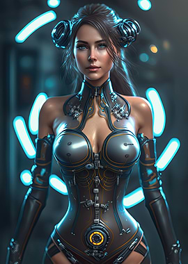 Cyberpunk Female Warrior