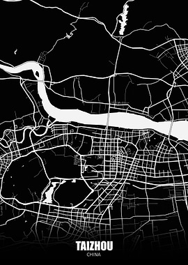 Taizhou China Dark Map