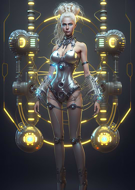Cyberpunk Female Warrior