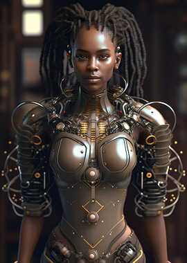 Cyberpunk Female Warrior
