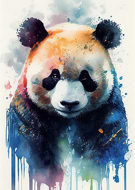 Panda Watercolor