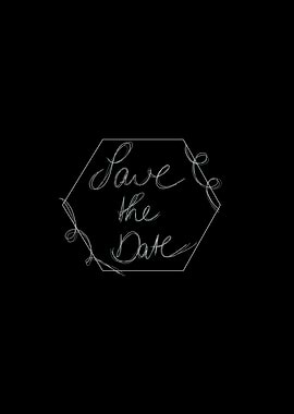Save The Date Calligraphy