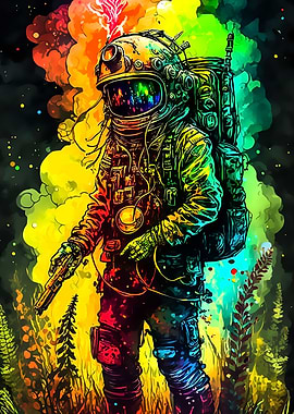 Astronaut Pop Art