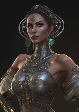 Cyberpunk Female Warrior