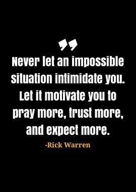 Rick Warren Quote
