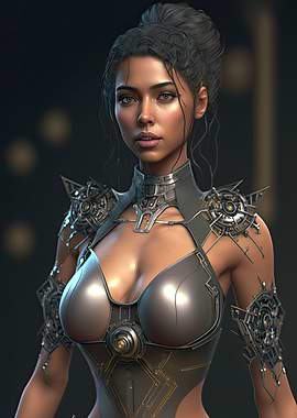 Cyberpunk Female Warrior