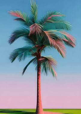 Palm Tree at Sunset