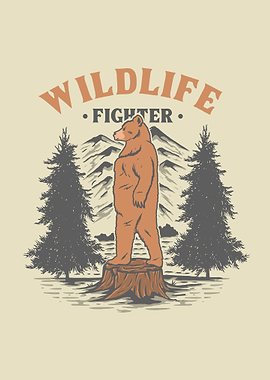 Wildlife Fighter Bear