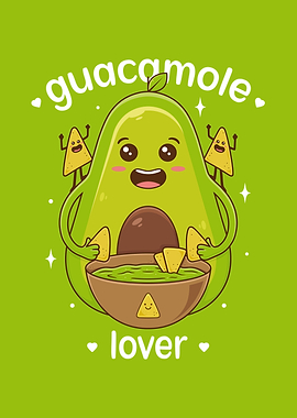 Guacamole Lover Kawaii Art