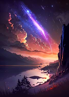 Fantasy Skyline Landscape