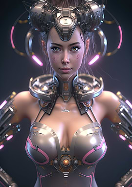 Cyberpunk Female Warrior