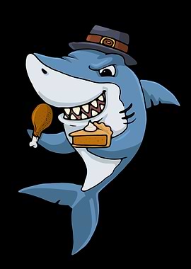 Thanksgiving Pumpkin Shark