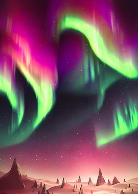 Polar green Lights Nature