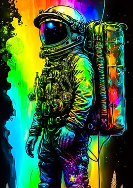 Astronaut Pop Art