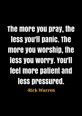 Rick Warren Quote