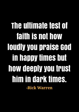 Rick Warren Quote