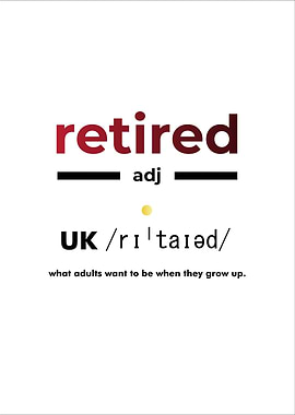 Retired Word Definition