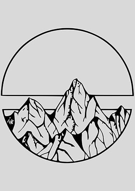 Mountain Hand Drawing