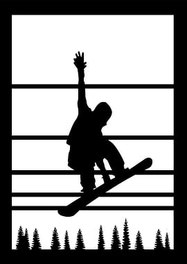 Snowboarder Jump