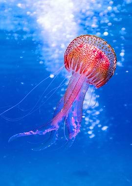 Jellyfish with beautiful c
