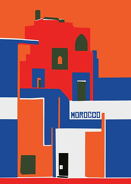 Morocco Travel Poster