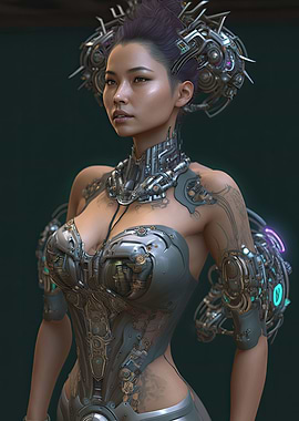 Cyberpunk Female Warrior