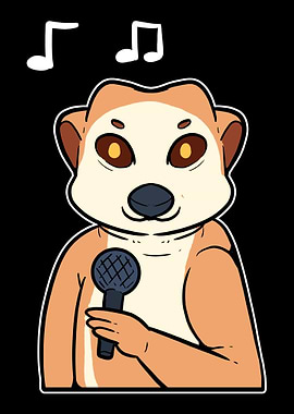 Meerkat Singing Singer Gif