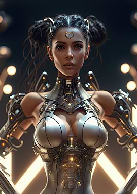 Cyberpunk Female Warrior