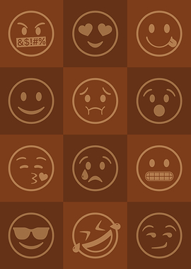 Emoji Expressions Orange