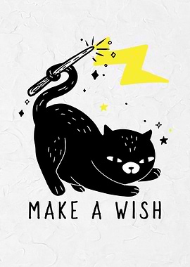 Black Cat Magic Wand