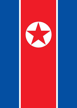 Banner Flag of North Korea