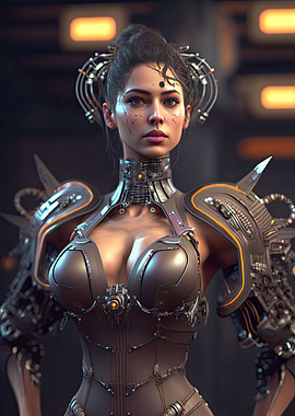 Cyberpunk Female Warrior