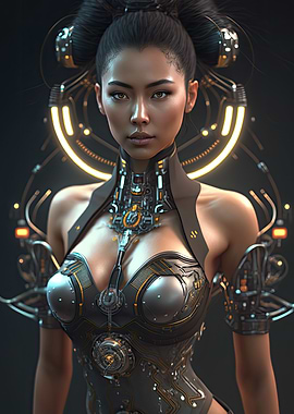 Cyberpunk Female Warrior