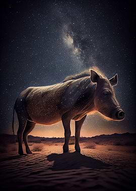 Warthog Under the Stars