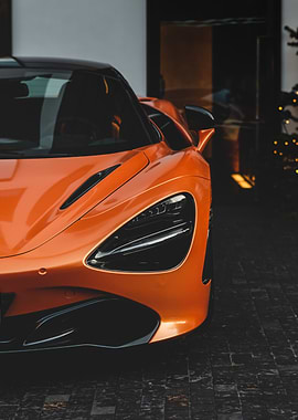 Burnt Orange Sports Car