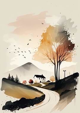 Watercolor Naturescape