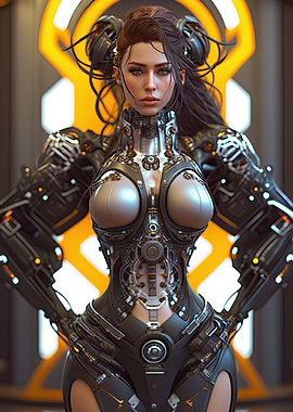 Cyberpunk Female Warrior