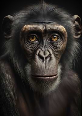 Monkey portrait