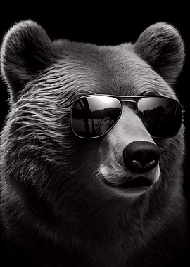 Bear Black and White