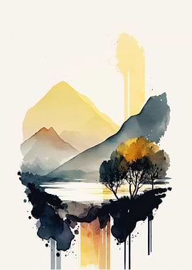 Watercolor Naturescape