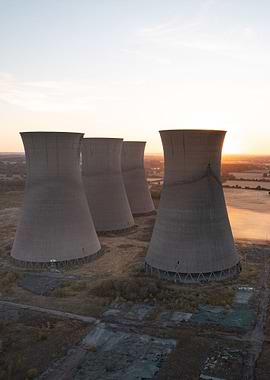 Abandoned cooling tower