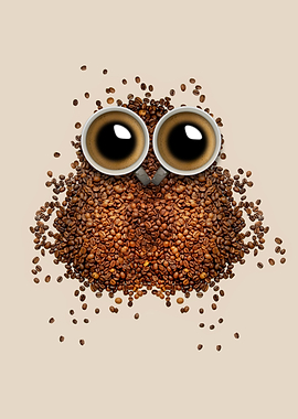 Cute Coffee Owl