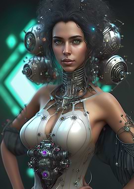 Cyberpunk Female Warrior
