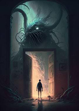 Eldritch Doorway Metal Poster from Dream Inspired collection