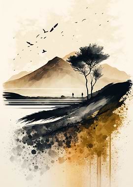 Watercolor Naturescape