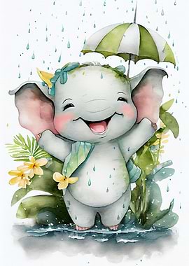 Cute little elephant