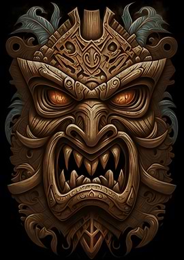 Tribal Tiki Mask